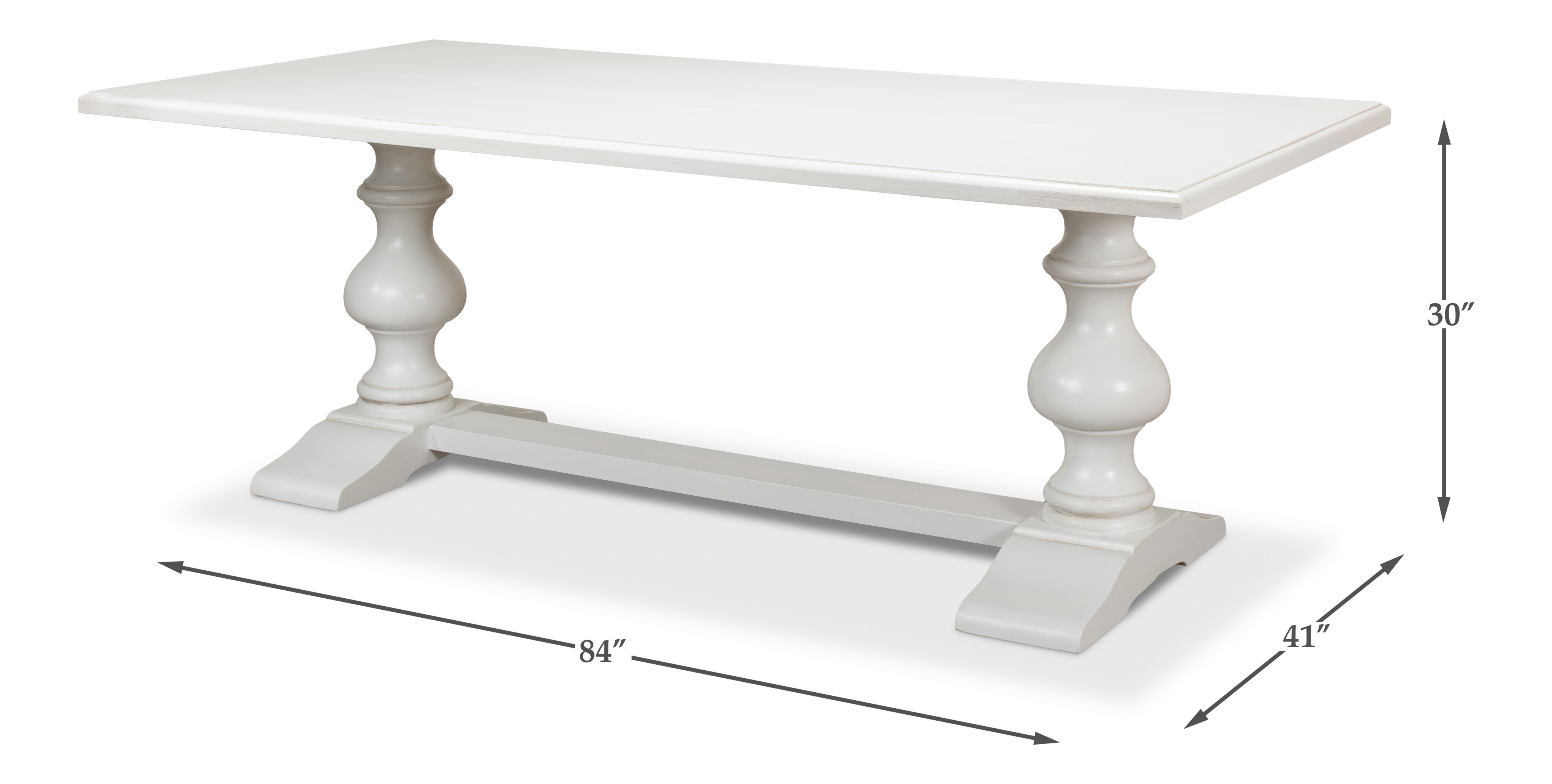 *Lionisio Trestle Table, Cortina White large image 