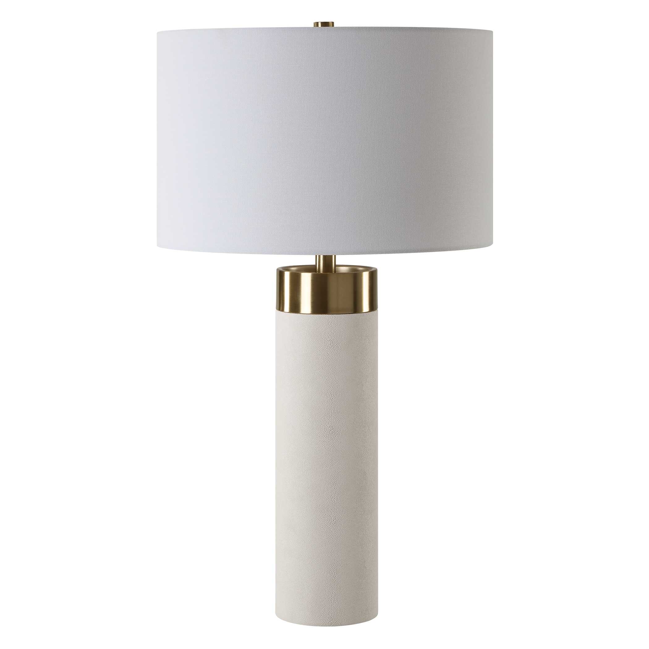 Wessex White Table Lamp, by Uttermost, 16" width x 27.75" height x 16" depth View 5