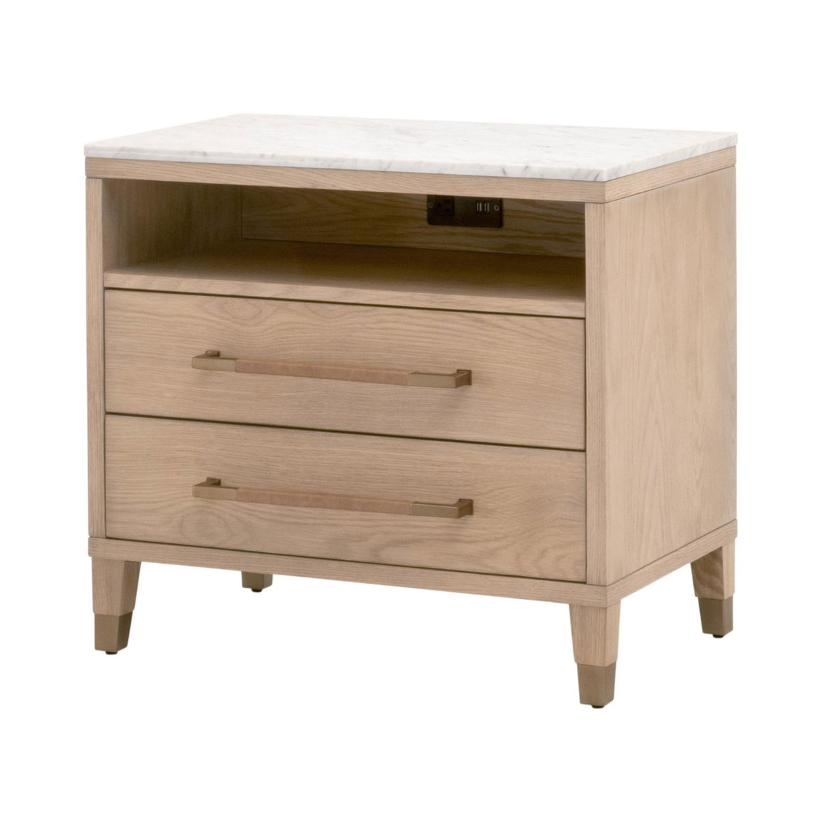 Cambria 2-Drawer Nightstand, by Essentials for Living, 29" width x 26.75" height x 18" depth View 3