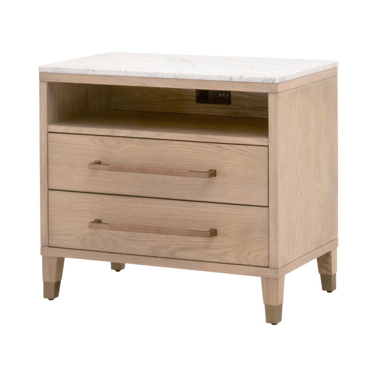Cambria 2-Drawer Nightstand, by Essentials for Living, 29" width x 26.75" height x 18" depth View 3