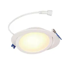 Online Designer Bathroom 5256000 4.55'' Selectable Color Temperature Dimmable Air-Tight IC Rated LED Canless Recessed Lighting Kit