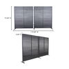 Damani Screen Black, Room Divider by Moe's Home, 119" width x 72" height x 3" depth thumbnail 6
