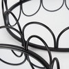 Lenore Round Metal/Mirror Tray Black (Set of 2), Decorative Object by Mercana, 18.9" length x 18.9" width x 4.33" height thumbnail 6