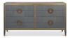 Gabriella Chest Of Drawers, Quiet Shade, Cabinets & Chest by Sarreid, 76" length x 22" width x 40" height thumbnail 2