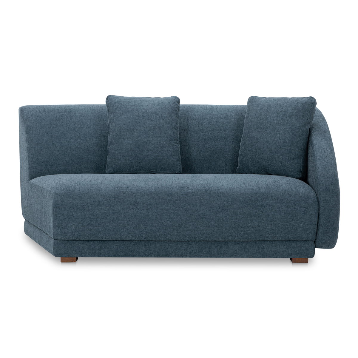 Fraser Right Arm Facing Sofa Deep Blue, Sectional Sofa by Moe's Home, 70" width x 31.5" height x 34.3" depth View 1