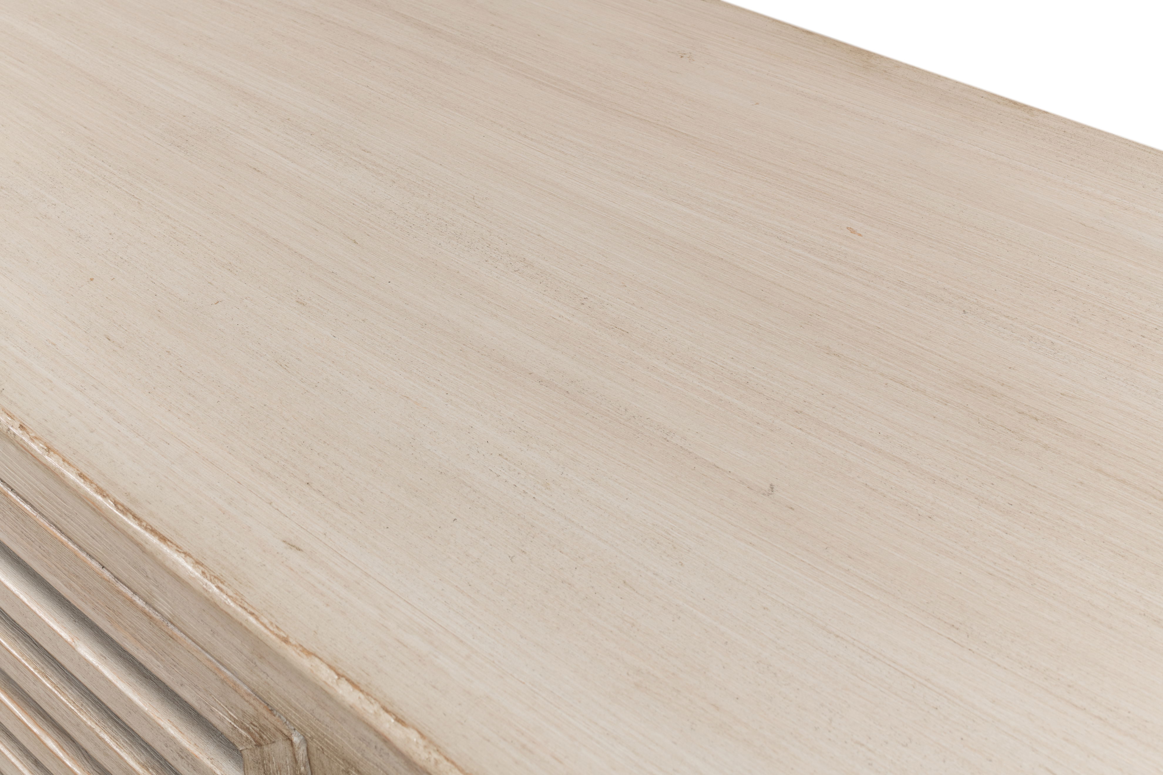 St. Nevis Sideboard, Grey Wash, Cabinets & Sideboard by Sarreid, 92" length x 20" width x 37" height View 8