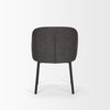 Shannon Dining Chair with Gray Fabric & Matte Black Metal thumbnail 5