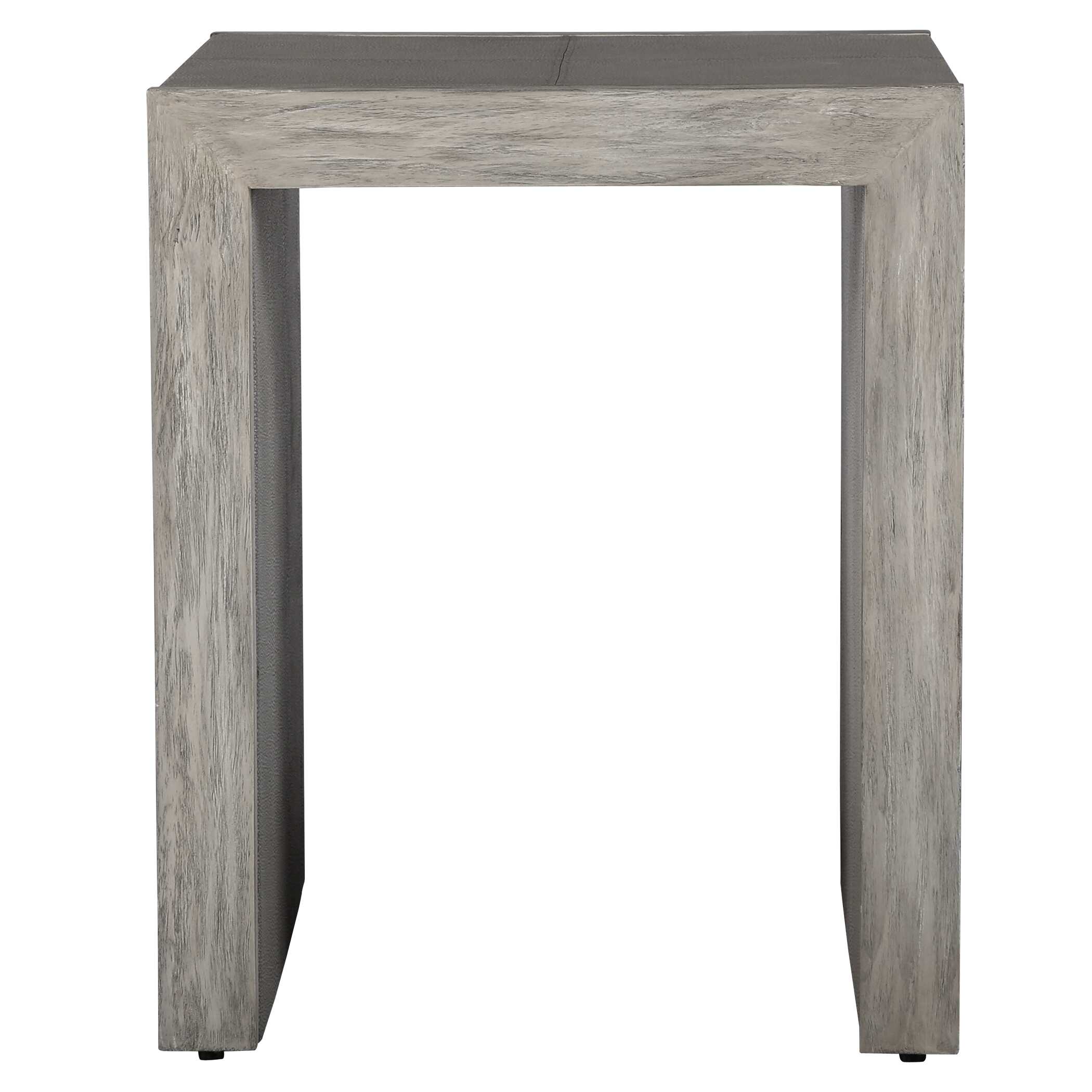 Aerina Modern Gray End Table, Furniture by Uttermost, 20" width x 24" height x 20" depth View 4