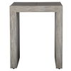 Aerina Modern Gray End Table, Furniture by Uttermost, 20" width x 24" height x 20" depth thumbnail 4