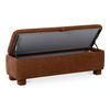 Ichigo Storage Bench Deep Orange, Benche by Moe's Home, 59" width x 18" height x 20" depth thumbnail 4