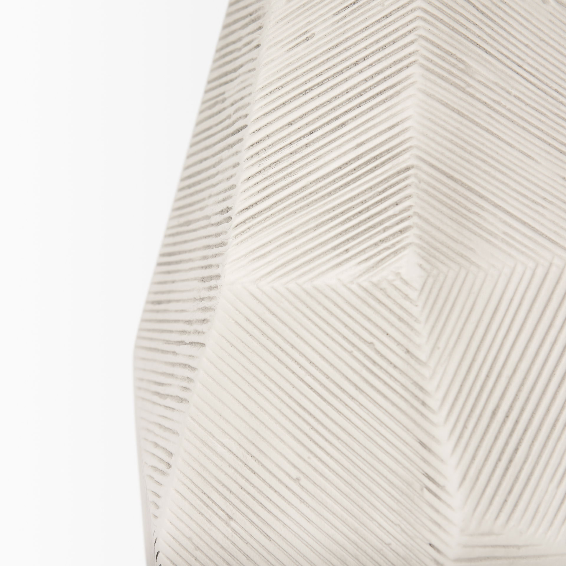 Piven White with Antiqued Wash Textured Ceramic Table Lamp, by Mercana, 18" length x 18" width x 29.5" height View 9