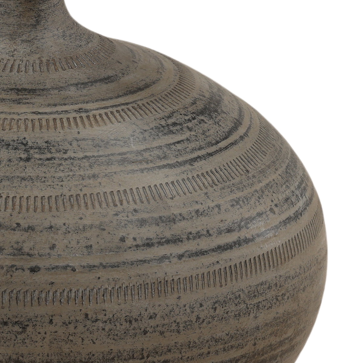Ysabeau Vase Antique Black, Decor by Dovetail, 14" width x 14" height x 14" depth View 3