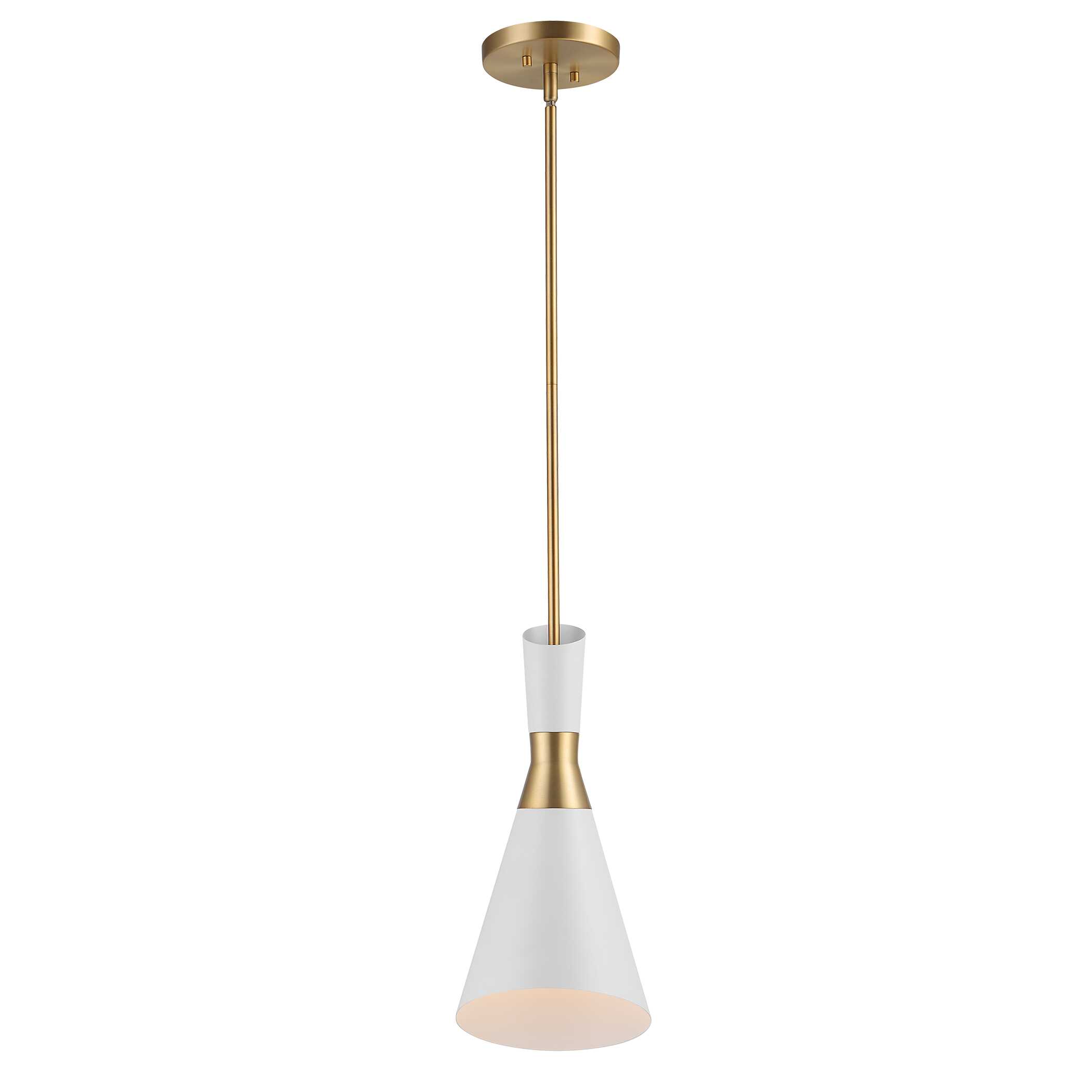 Eames 1 Light Modern Mini Pendant, Ceiling Light by Uttermost, 8" width x 18.5" height x 8" diameter x 8" depth View 5