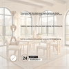 Welborn 84'L x 42'W Rectangular Dining Table | Modern | Light Brown Wood | Seats 8, by Mercana, 84" length x 42" width x 30" height thumbnail 4