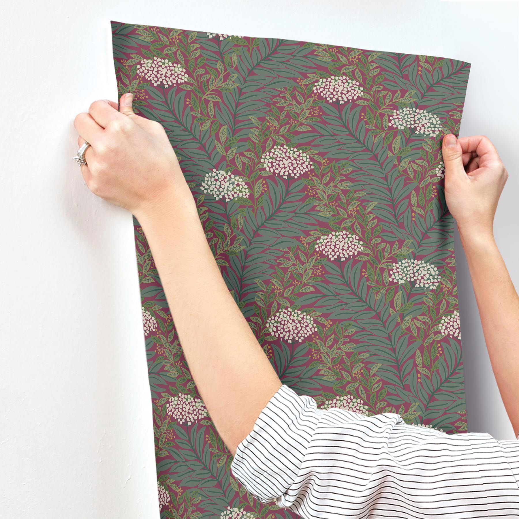 Highgrove Burgundy Wallpaper large image 