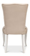 Sidechair, Cortina White W/ Linen Flax, Dining Chair by Sarreid, 23" length x 24" width x 39" height thumbnail 10
