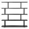 Miri Shelf Large Black, Shelving & Bookcase by Moe's Home, 63" width x 62" height x 11.5" depth thumbnail 1