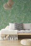 Tea Leaves Stripe Green Wallpaper thumbnail 2