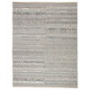 Damask Hand-Knotted Wool Gray Area Rug thumbnail 0