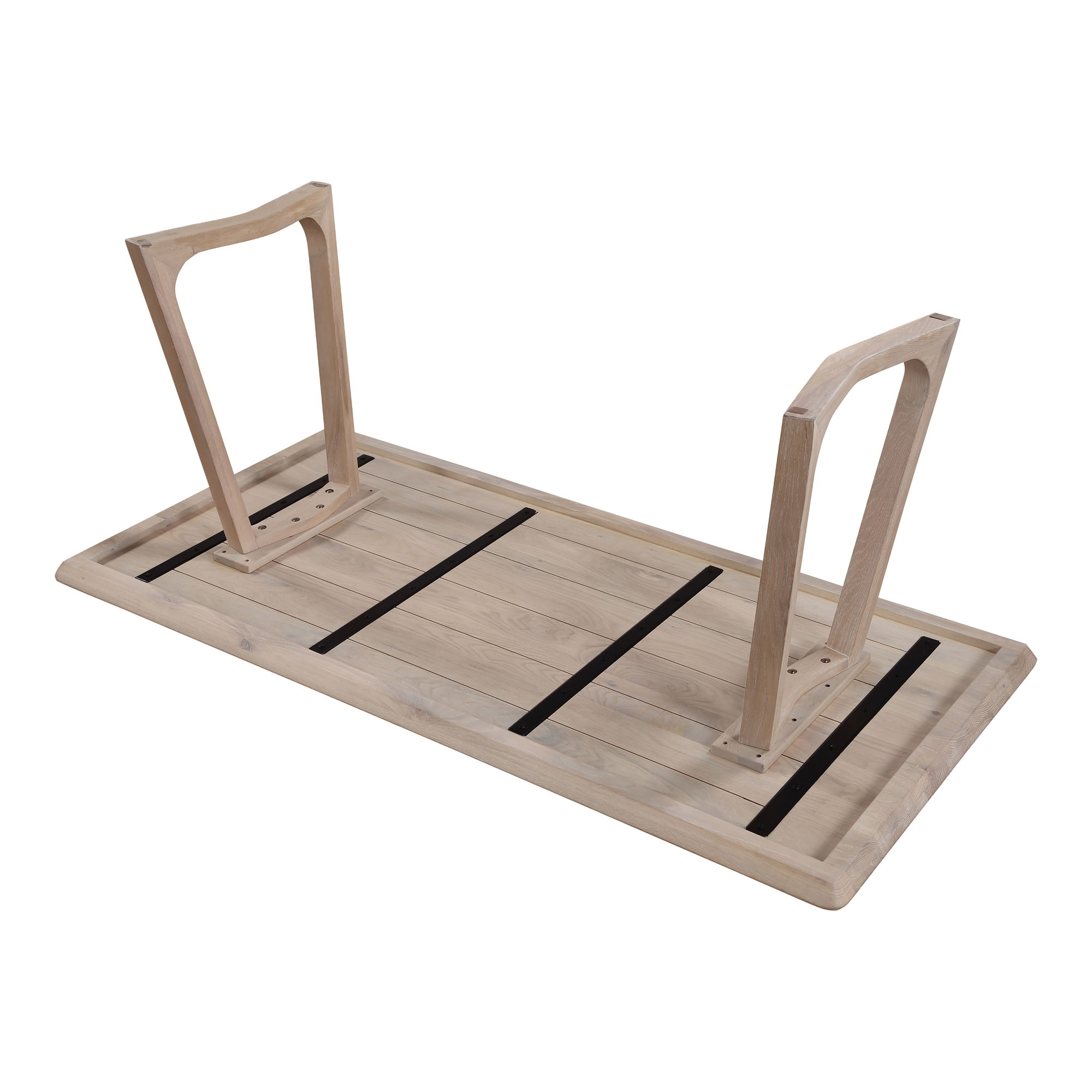 Silas Dining Table White Oak, by Moe's Home, 76" width x 29.5" height x 36" depth View 4