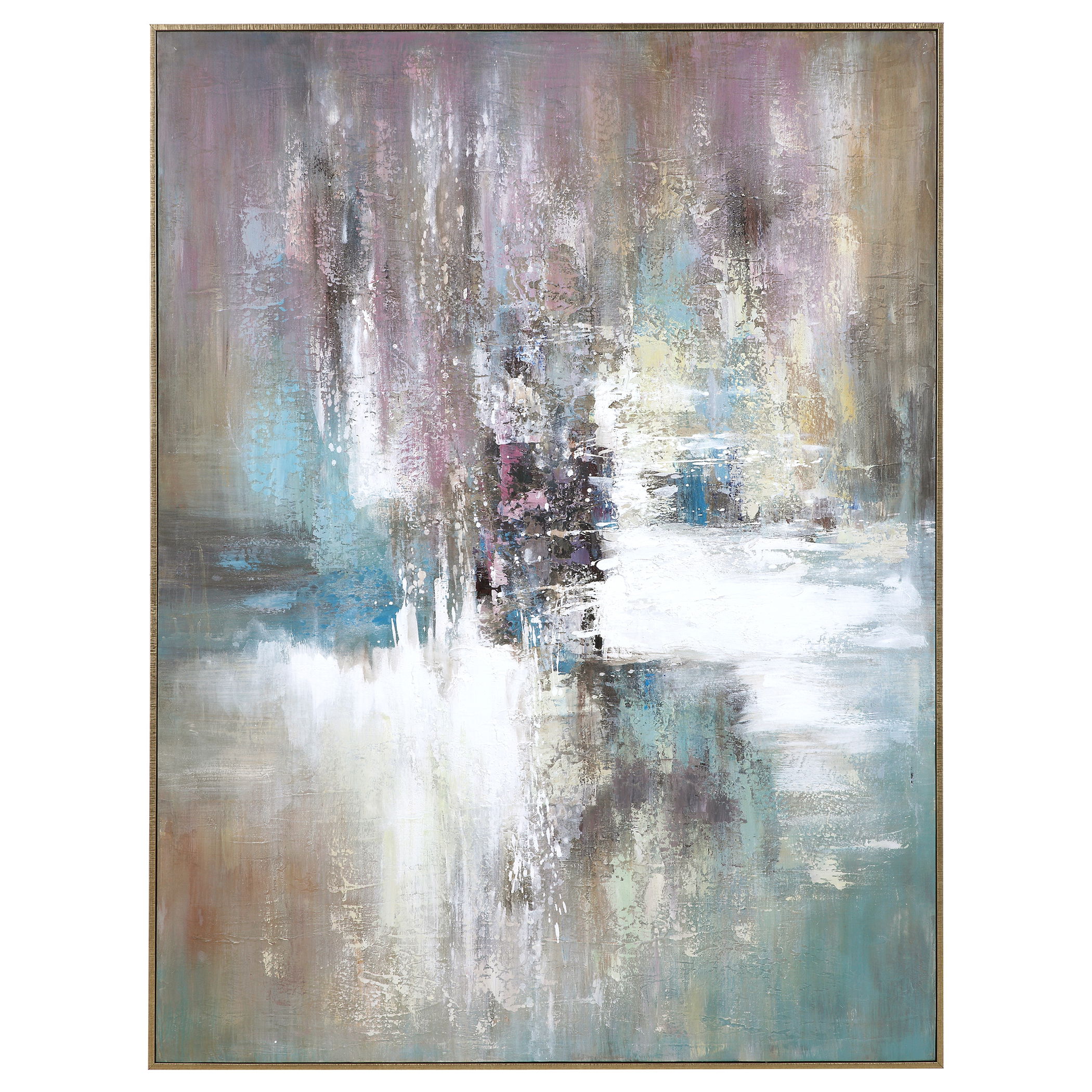 Elevation Abstract Art, Painting by Uttermost, 41.87" width x 54.75" height x 2.25" depth View 1