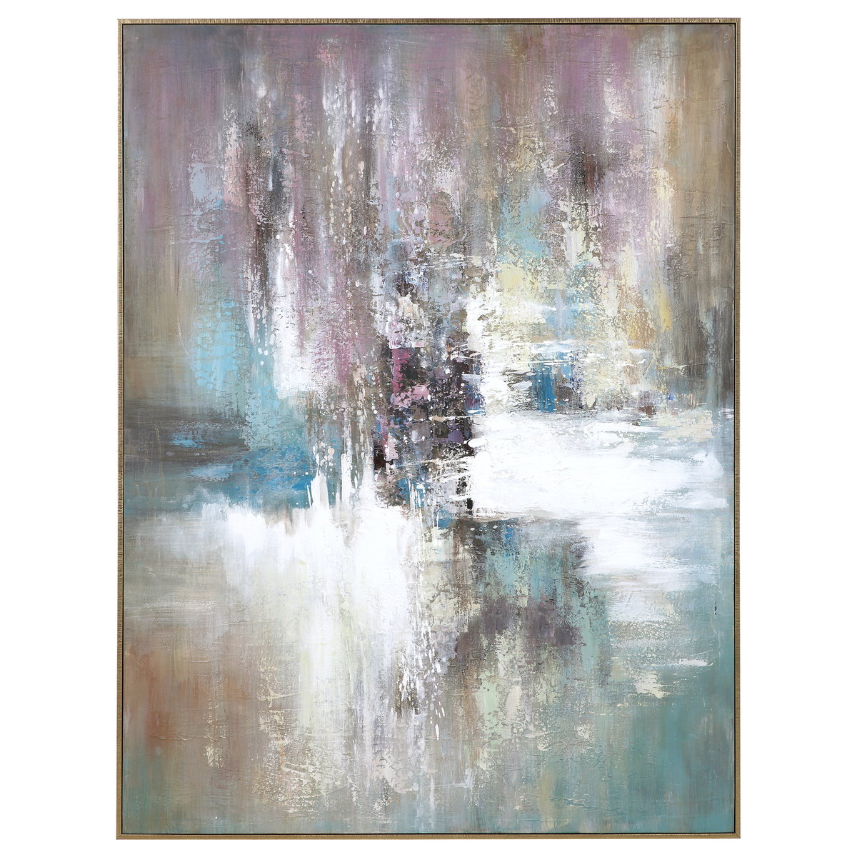 Elevation Abstract Art, by Uttermost, 41.87" width x 54.75" height x 2.25" depth View 1