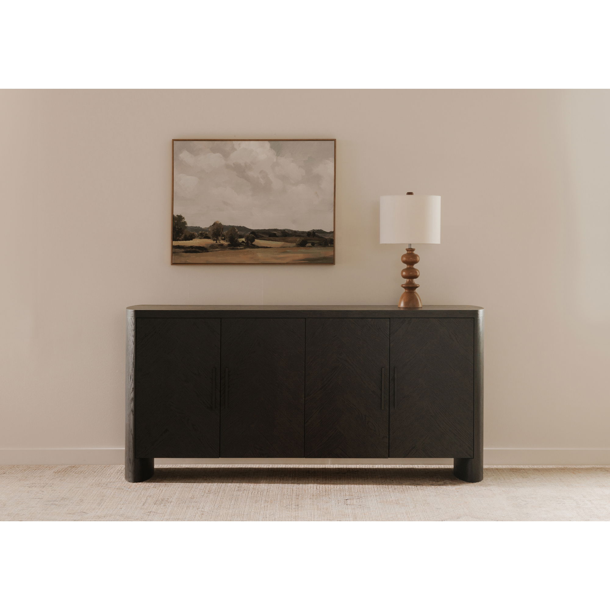 William Sideboard Black, Cabinets & Sideboard by Moe's Home, 70.75" width x 33.5" height x 17.75" depth View 10