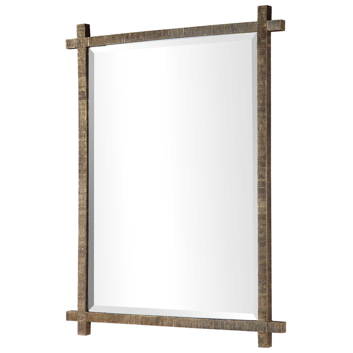 Abanu Gold Vanity Mirror, by Uttermost, 2'6" width x 3'3.75" height x 1.25" depth View 4