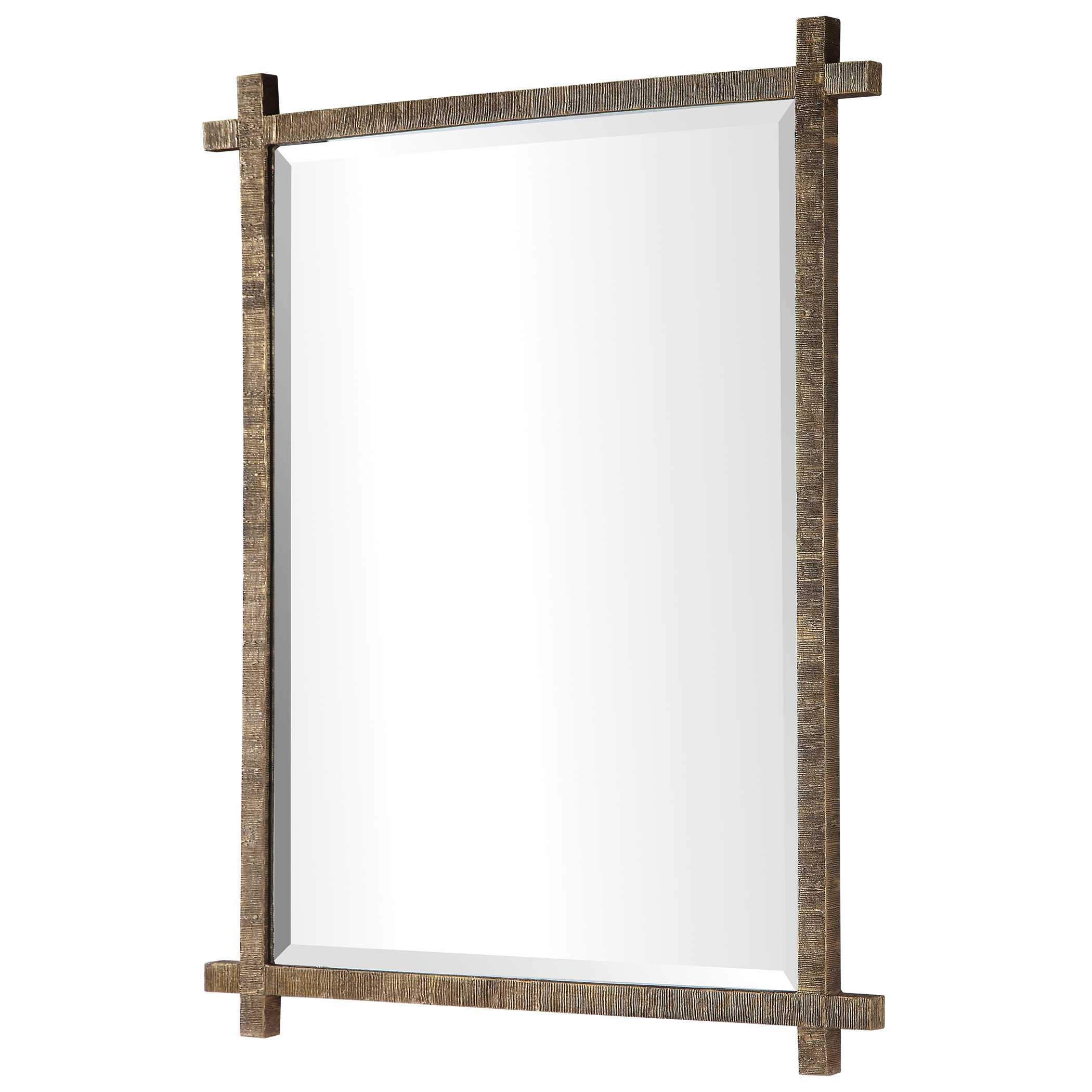 Abanu Gold Vanity Mirror, by Uttermost, 30" width x 39.75" height x 1.25" depth View 4