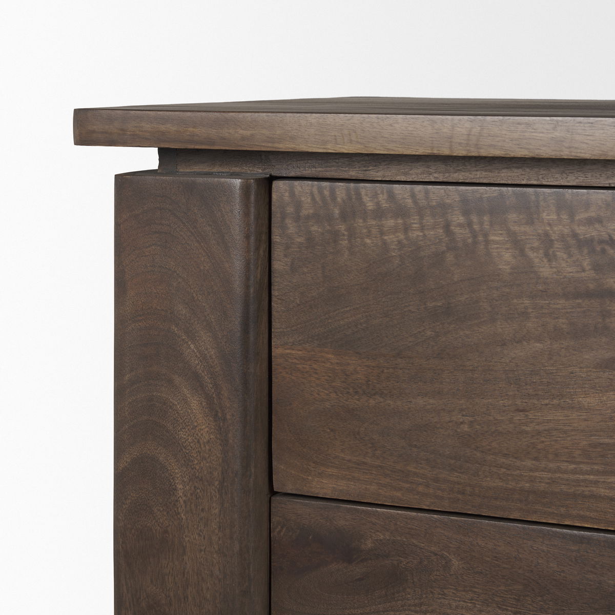 Wallen Solid Dark Brown Wood 3 Drawer Accent Cabinet, Cabinets & Chest by Mercana, 36" length x 18" width x 31" height View 8