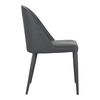 Burton Dining Chair Black Fade Vegan Leather - Set Of Two thumbnail 5