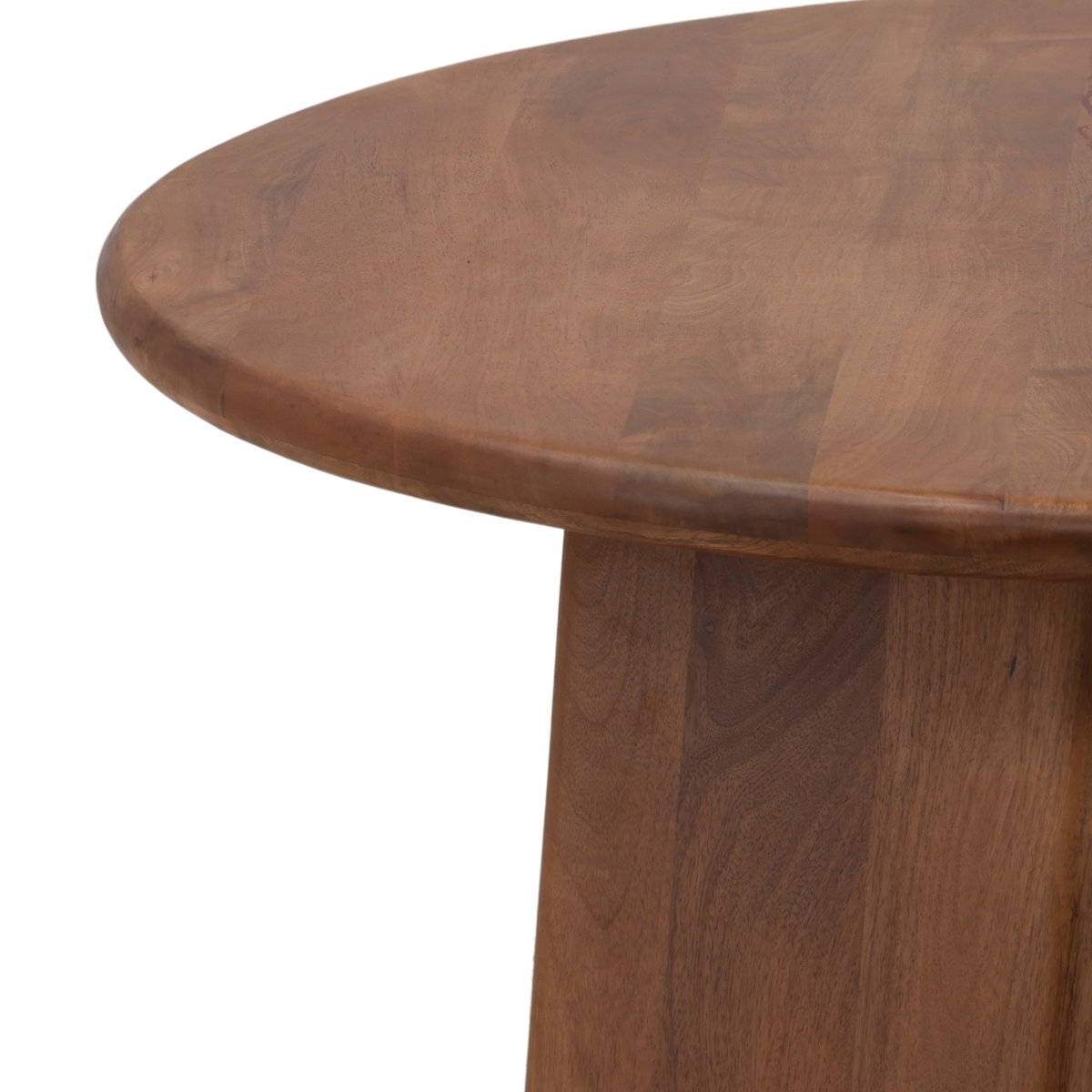 Winsor Coffee Table Brown, by Dovetail, 47.3" width x 18" height x 47" diameter x 47.3" depth View 3
