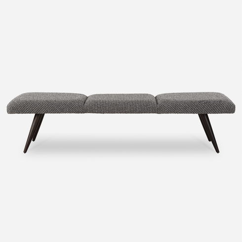 Bowtie Charcoal Fabric Bench