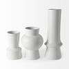 Laforge 9.4H Small White Ceramic Vase thumbnail 2