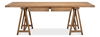 Sawhorse Desk, Natural Polished Old Pine, by Sarreid, 87" length x 33" width x 30" height thumbnail 2