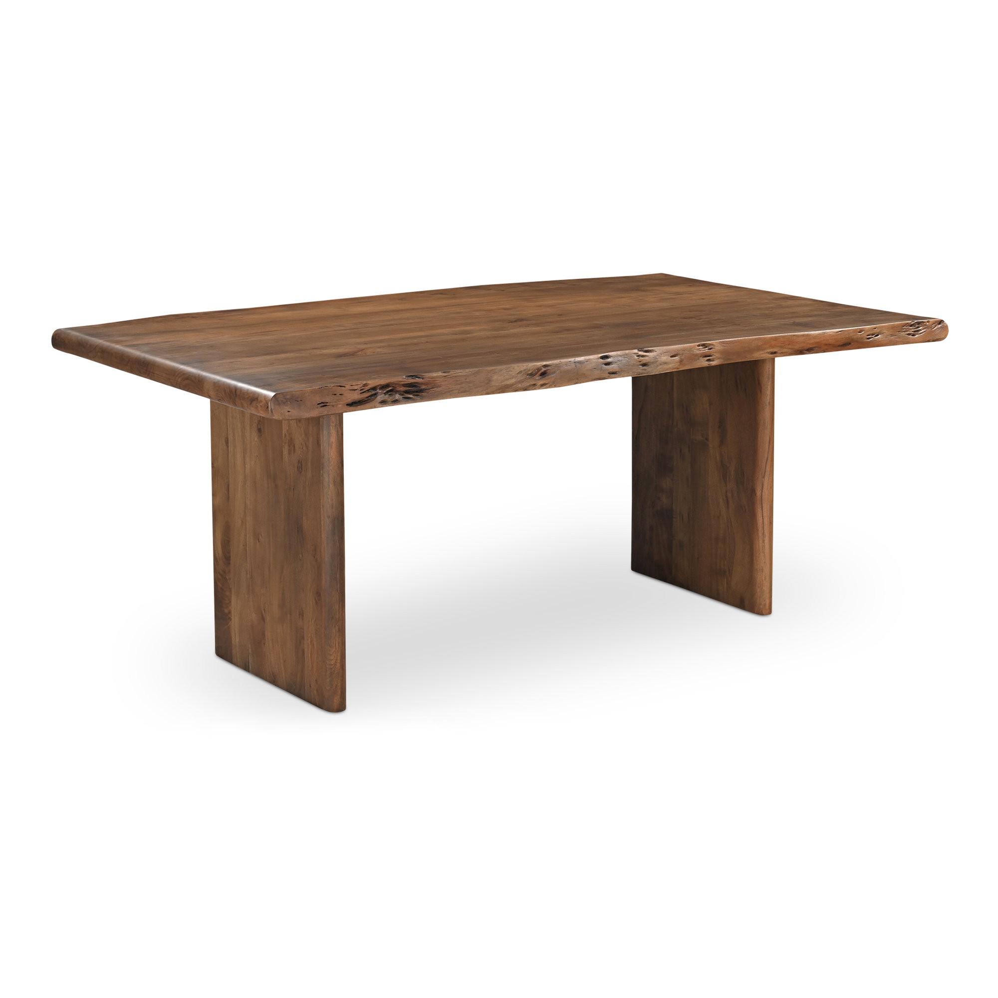 Lila Small Dining Table Brown, by Moe's Home, 78" width x 30" height x 40" depth View 2