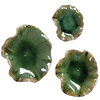 Abella Green Ceramic Wall Decor Set/3, Art by Uttermost, 17.87" width x 17.87" height x 3.87" depth thumbnail 7