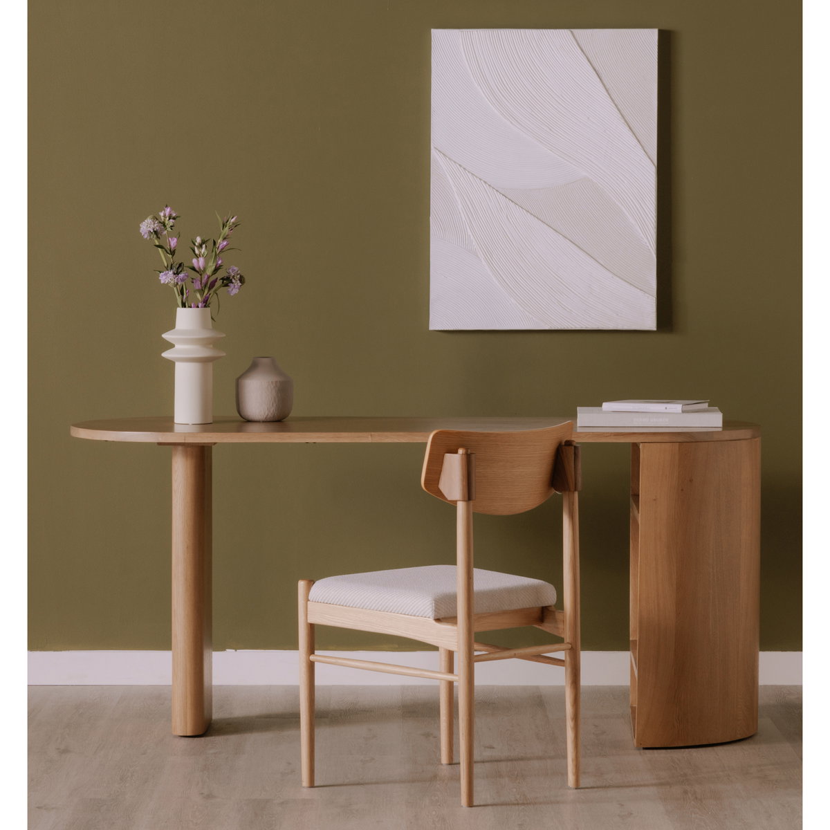 Theo Desk Natural, by Moe's Home, 66" width x 29" height x 24" depth View 5