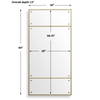 Wrenton Brass Rectangular Mirror, by Uttermost, 30" width x 60" height x 1.5" depth thumbnail 3