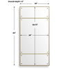 Wrenton Brass Rectangular Mirror, by Uttermost, 30" width x 60" height x 1.5" depth thumbnail 3