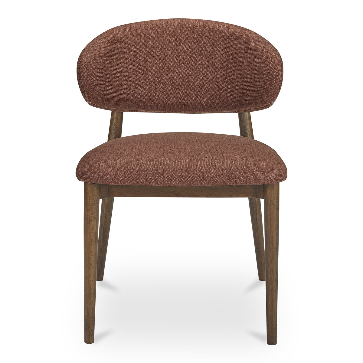 Ellie Dining Chair Rust, by Moe's Home, 20.75" width x 32" height x 20.5" depth View 1