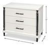 Elegance Nightstand, by Sarreid, 34" length x 18" width x 28" height thumbnail 13