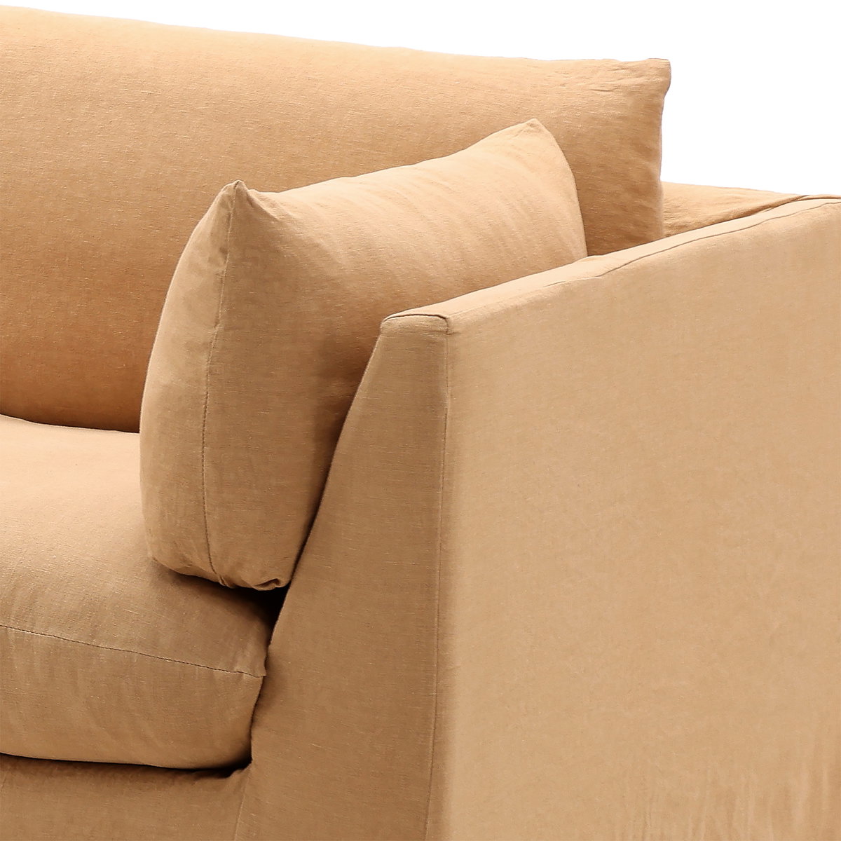 Otis 2 Piece Chaise Sectional Frame LAF, Sofas & Sectional by Dovetail, 123.25" width x 28.25" height x 63" depth View 5
