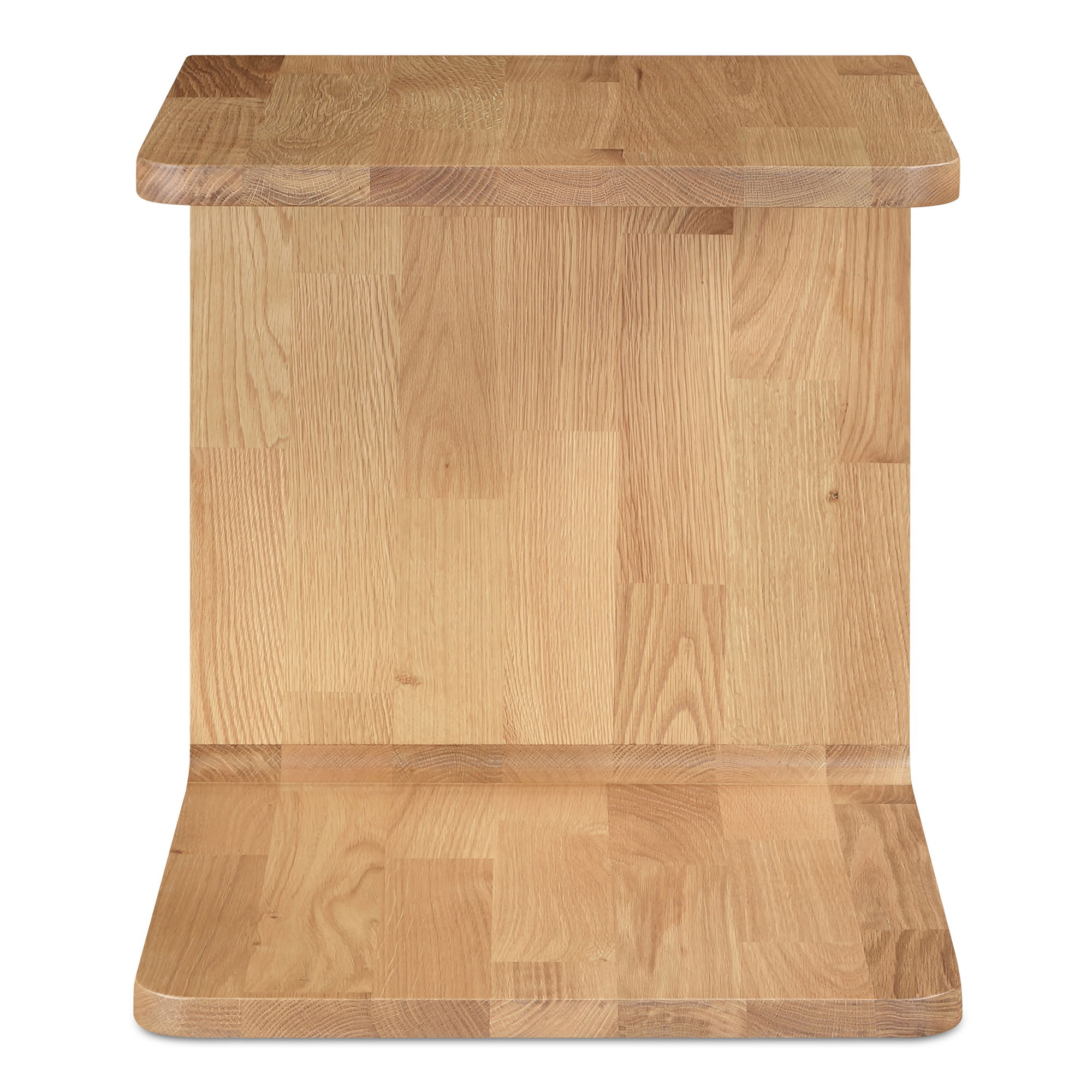 Carrie Side Table Natural Oak, Side & End Table by Moe's Home, 20.5" width x 22.7" height x 18.5" depth View 4