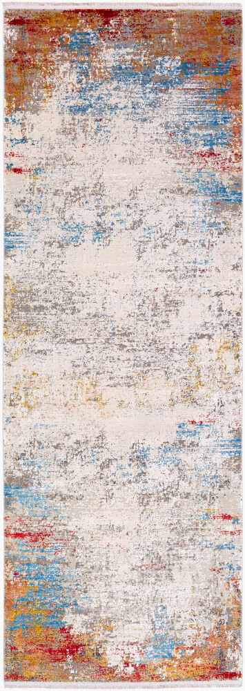 Solar Machine Woven Rug, by Surya, 8'0.06" length x 3'0.61" width