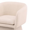 Jonie Swivel Chair Cream, Dining Chair by Dovetail, 25.25" width x 29.25" height x 23" depth thumbnail 6