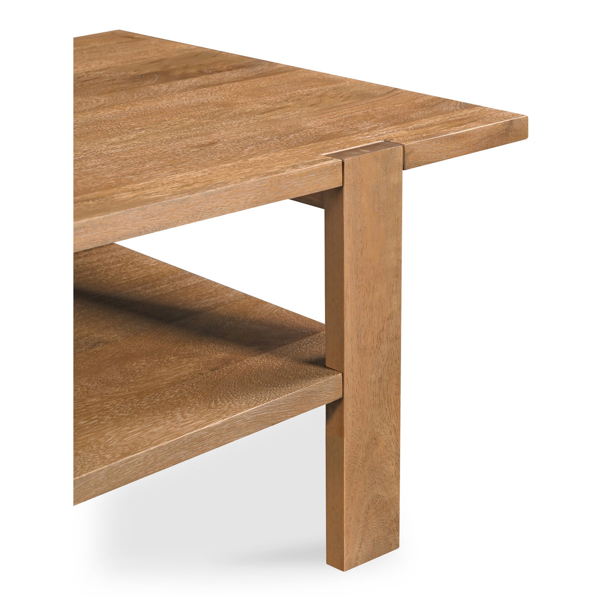 Workshop Coffee Table Vintage Brown, by Moe's Home, 54" width x 16" height x 26" depth View 6