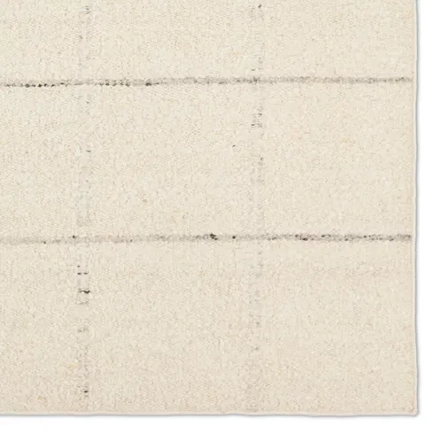 Jaipur Living Coart LEO11 Handmade Stripes Ivory and Gray Area Rug (5