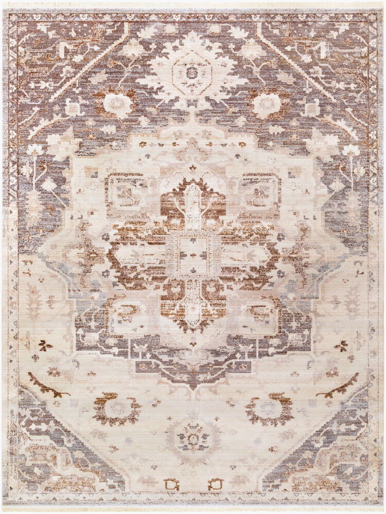 Ephesians Machine Woven Rug, by Surya, 1'3.75" length x 1'3.75" width