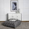 Christa 22L x 22W Black Metal Mirrored Base Square Tray, Decorative Tray by Mercana, 22.05" length x 22.05" width x 3.05" height thumbnail 4